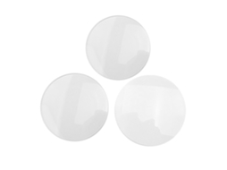 Vidro De Relógio Dome Simples 3 Peças Redondo Transparente 353640