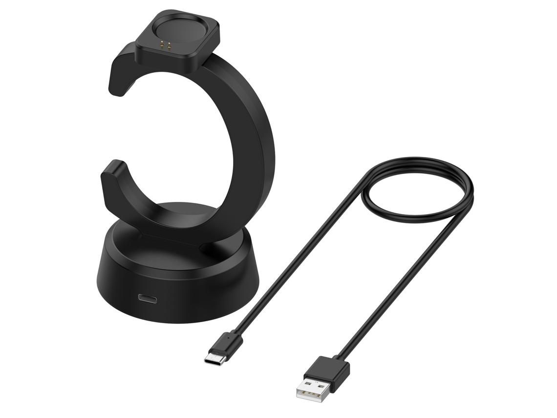 Carregador Dock em Forma de C para Amazfit T rex3 Pro, Cabo de 1m Preto SIURN