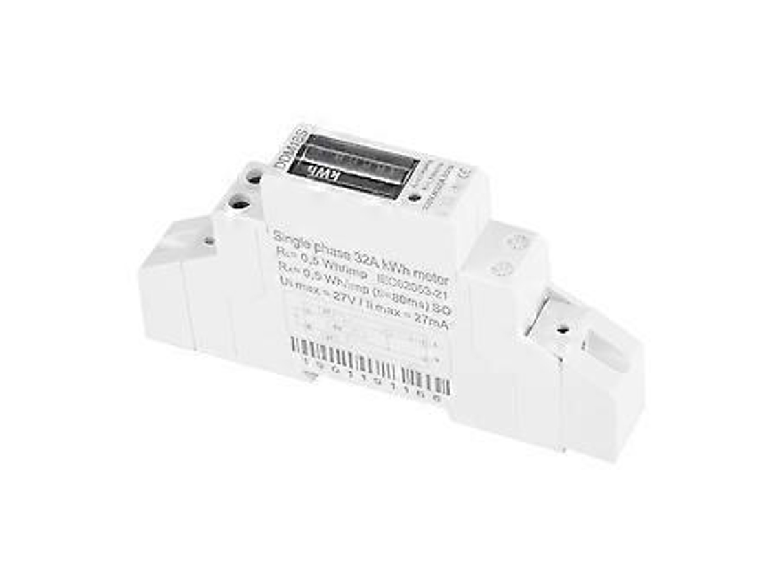 Medidor De Energia Elétrica Monofásico Din Rail 1p Ddm18s 220v/230v Brilvibera