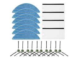 Kit de Substituição Pano de Limpeza para Aspirador Robô Lefant M200/m201/m501, A/m571/t700 com Filtro Hepa e Escova Lateral Rotativa BRILVIBERA