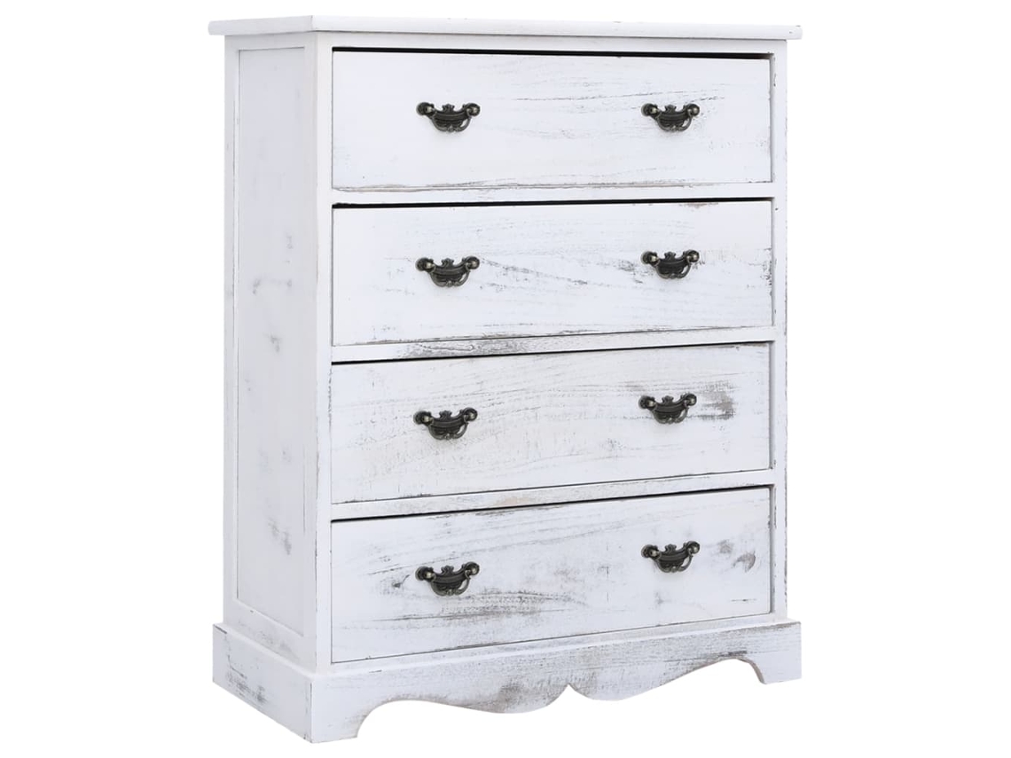 Drawer Cabinet, Drawer Cabinets Vidaxl Branco Madeira