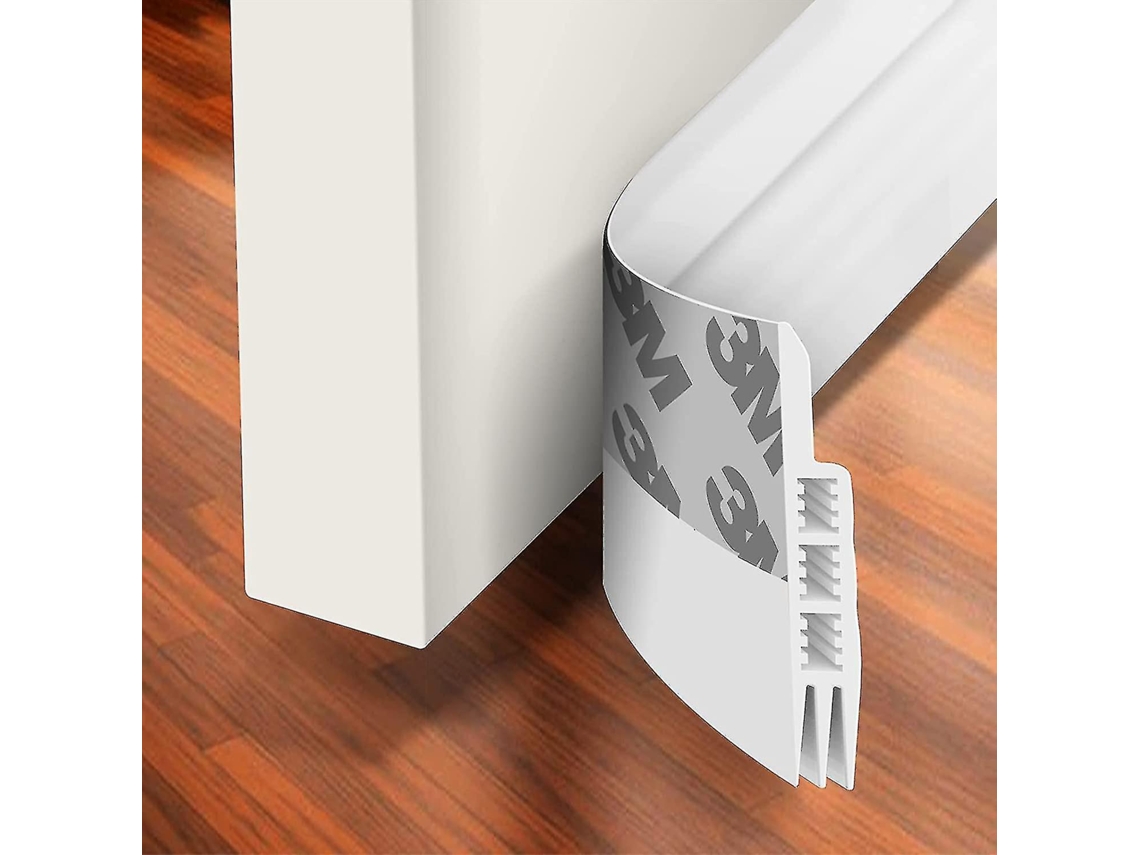 Lurelia Escova Vedante Autoadesiva Para Portas E Janelas Silicone 4,8 Cm 99 Cm 4,8 Cm De Largura Branco Parte Inferior Redução De Ruído