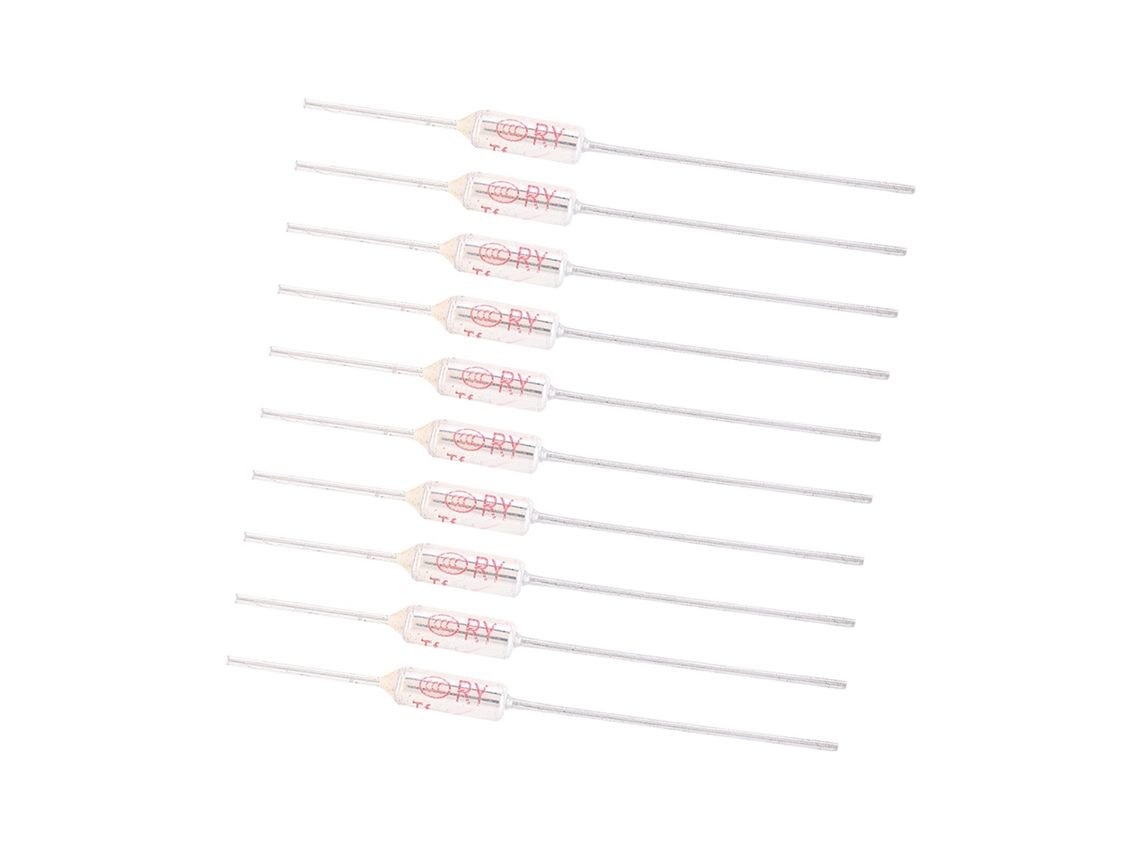 Fusível Térmico De Metal 10pcs 250vac 10a, Temperatura De Corte 72-250℃ (216℃)