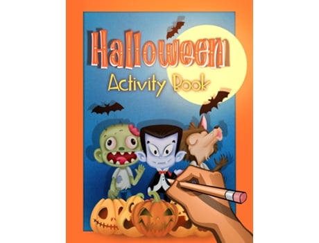 Livro Halloween Activity and Puzzle Book for Kids Trick or Treat Creativity and Fun for Ages 6-9 de Little Whimsey (Inglês)