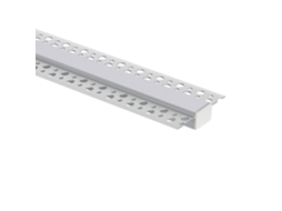 Integração de Perfil de Alumínio em Gesso/Placa de Gesso com Cobertura Contínua para Fita de LED Até 15mm Alumínio 2M Branco Translúcido