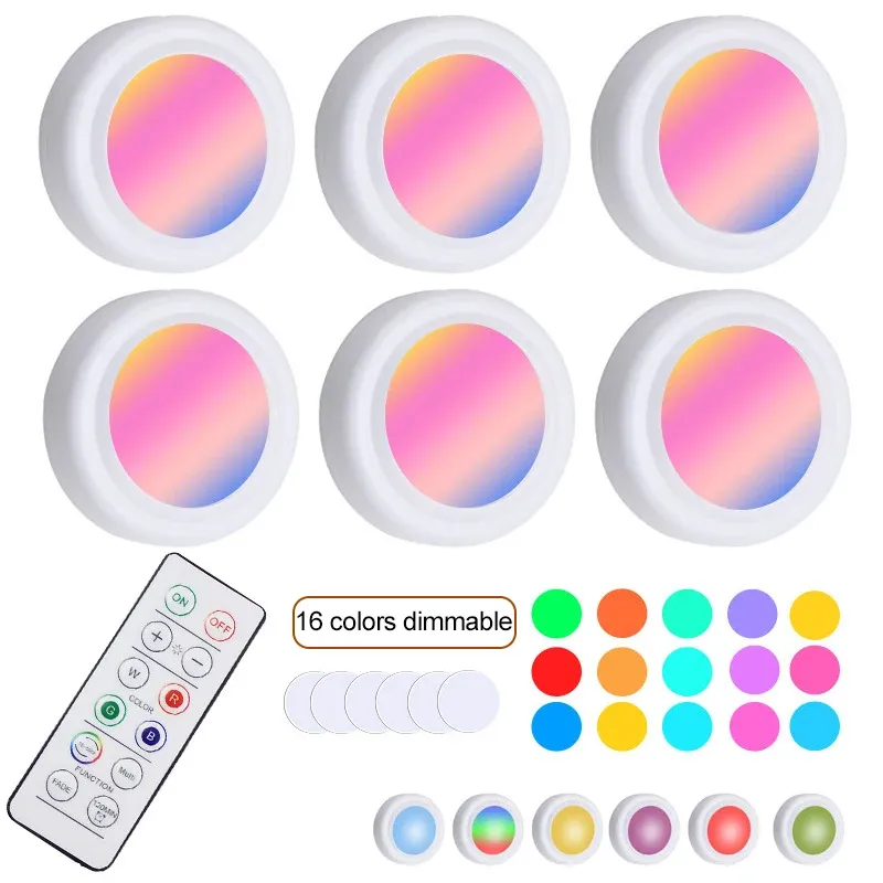 Luminária Noturna com Controle Remoto, Sensor Sem Fio e 6 Lâmpadas BRILVIBERA