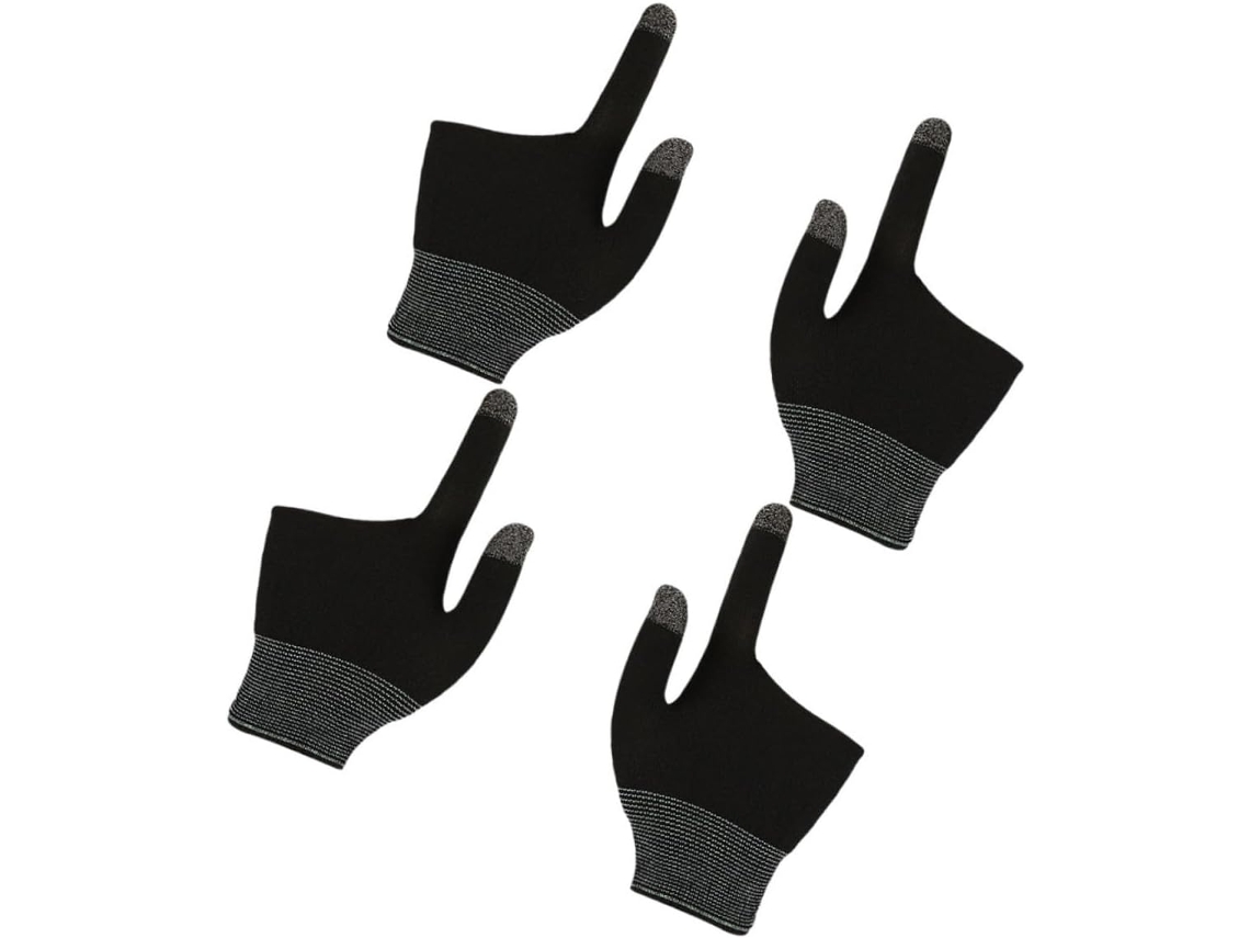 2 Pares De Grips Para Jogos Com Dois Dedos E Pontas Grafeno, Capas Táteis Respiráveis E Confortáveis Para Jogos Em