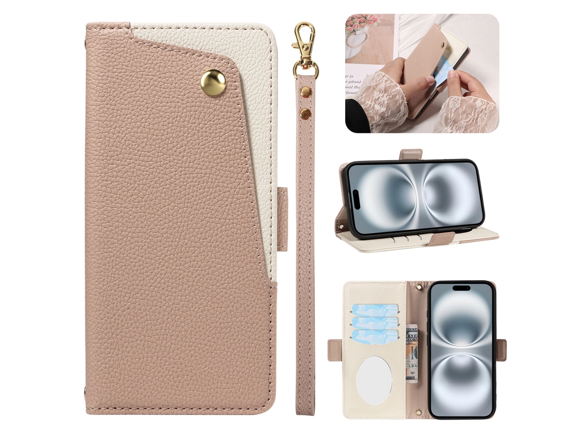Capa Para Celular Em Couro Texturizado Com Cordão, Capa Para Iphone.nude - Iphone 12 Pro Max
