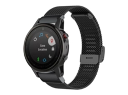 Bracelete Para Garmin Fenix 8 / 7 / 6 / 5 (22mm) - Metal Milanês Preta