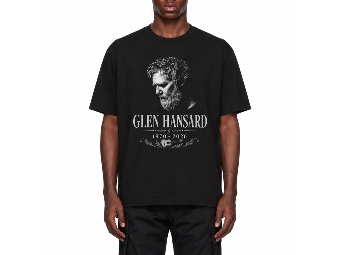 Rockinstone Glen Hansard Memorial Shirt, Irish Folk Singer Tee,music Lover Unisex Shirt-black Unique Designer Style