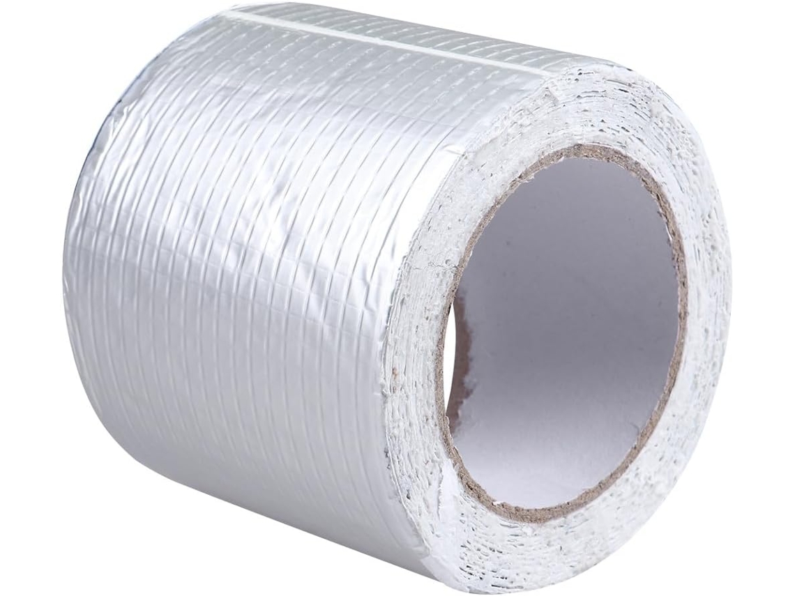 Fita Adesiva Super Impermeável, de Alta Resistência, Feita Borracha Butílica e Alumínio, 10 Cm X 5 M, para Rep