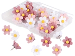 Tachinhas De Cortiça Em Formato Flor, Pacote Com 100 Unidades, Para
