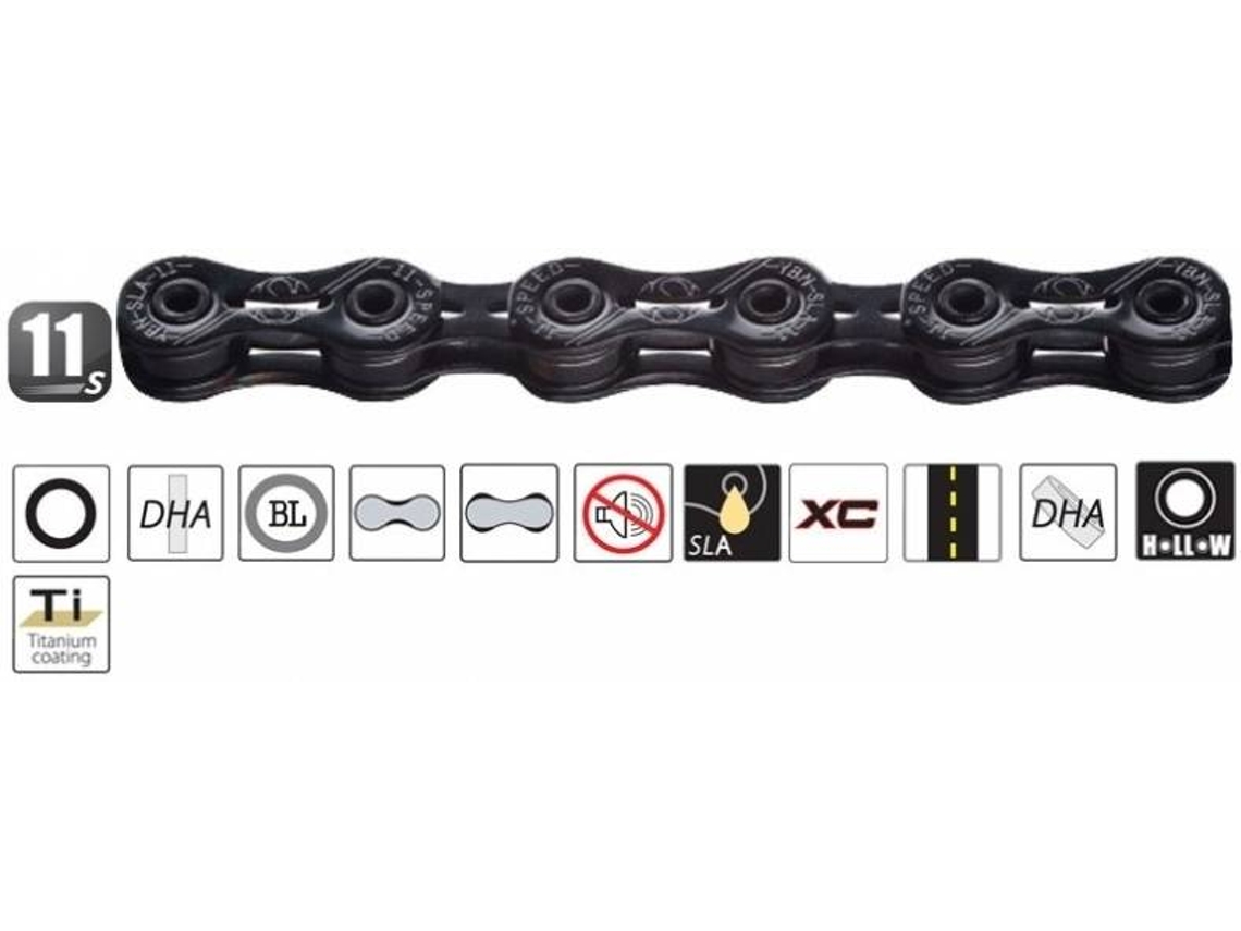 Cadeia auto-lubrificante YABAN 232g (860) 11v 11V