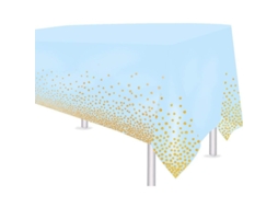 Mantel De Plástico Rectangular 54"x108" Resistente E Impermeável Para Festas, Casamentos, Churrascos E Piqueniques, 4 Unidades