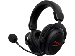 Auscultadores Gaming Wireless HYPERX Cloud Core (Over Ear - Multiplataforma - Noise Cancelling - Preto)