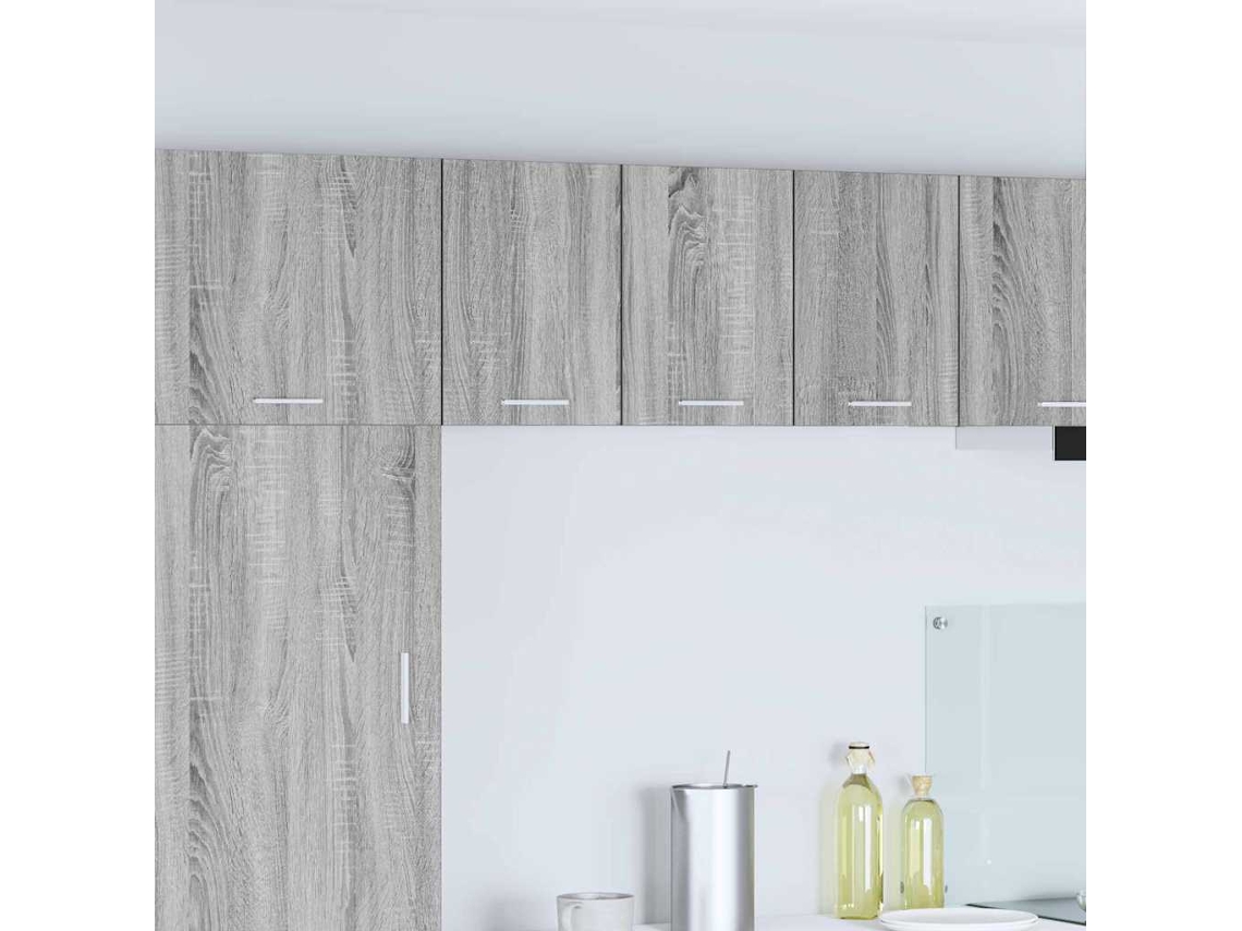 Vidaxl Armário Suspenso Cinza Sonoma E Branco 30 X 31 X 40 Cm