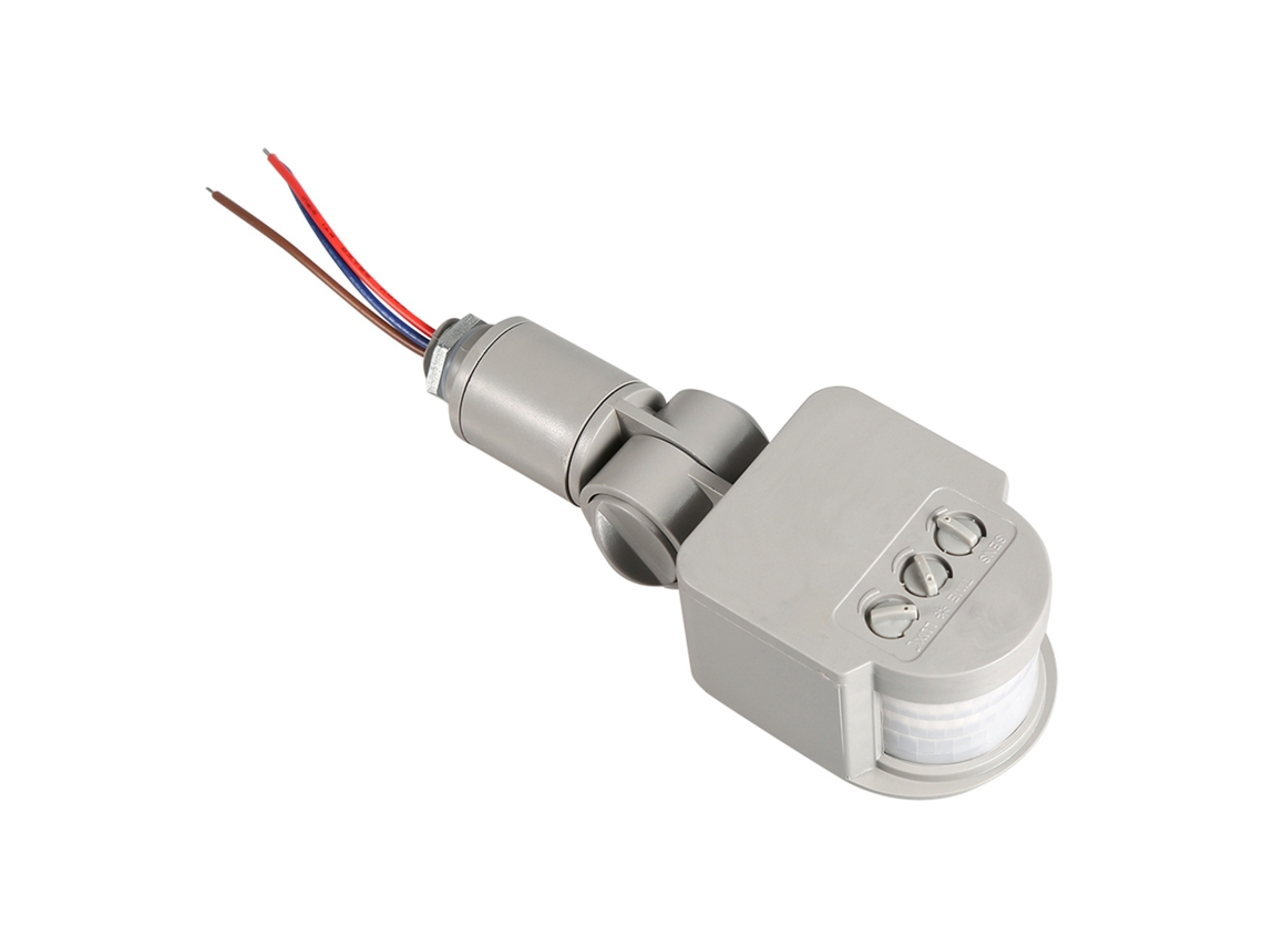 2026 interruptor de Luz de Parede com Sensor de Movimento Pir Infrarrojo 180 Graus Led Exterior 90~250v Cinza