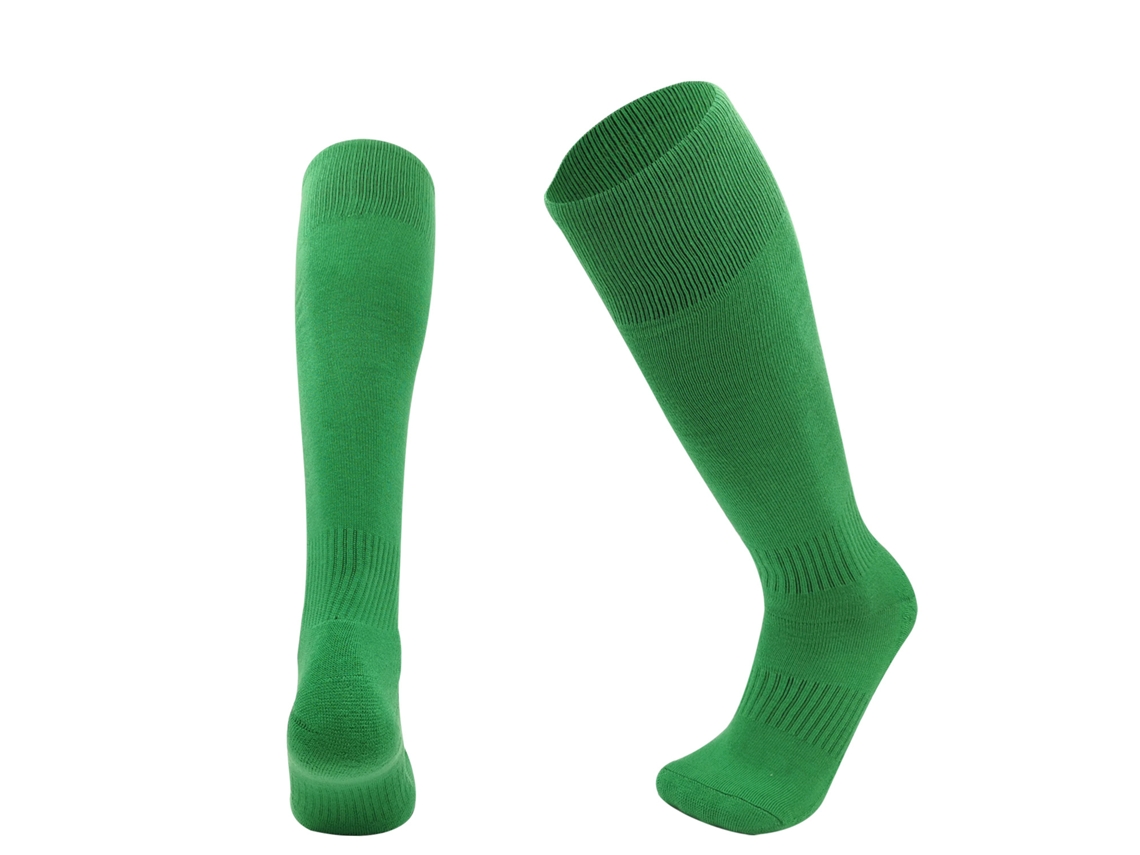 (verde) Meias De Futebol Compridas Para Meninos E Meninas, Meias Esportivas Respiráveis Acima Do Joelho, Feitas De Mistura De Poliéster E Algodão.
