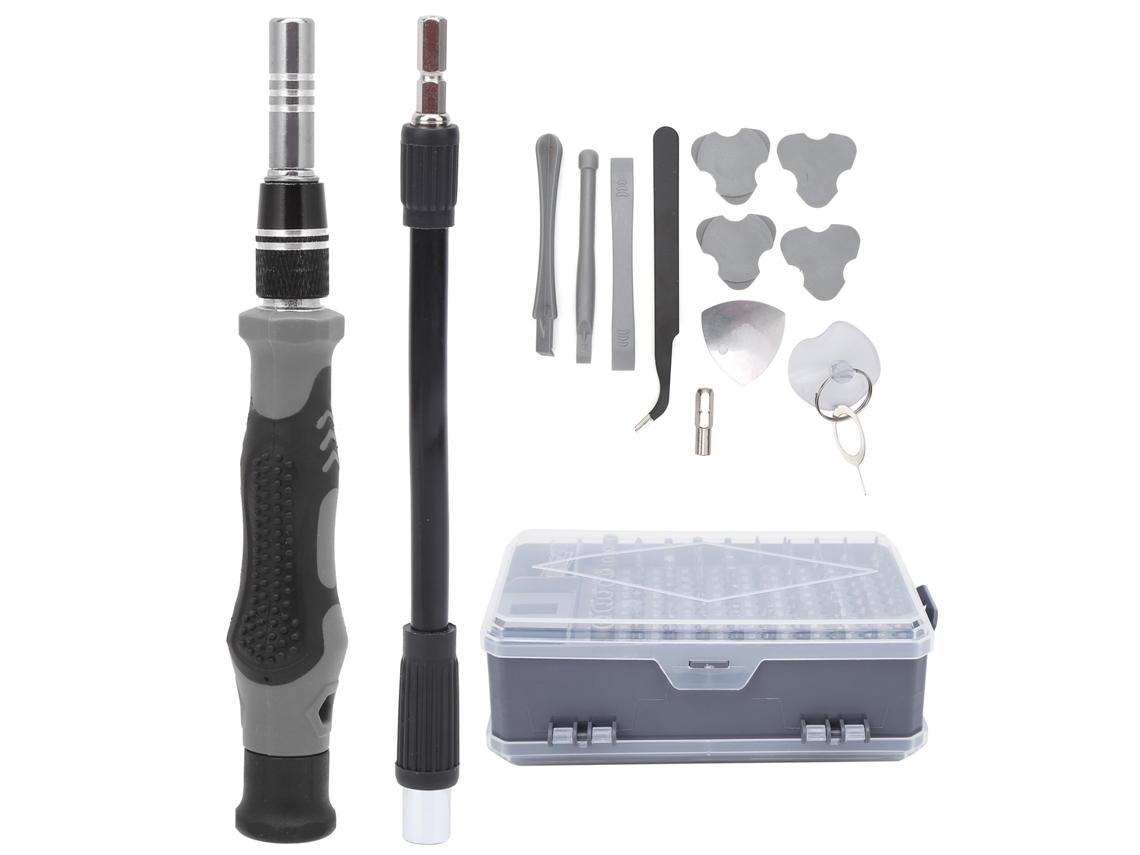 Yuru kit de Chaves de Fenda 115 em 1 com Pontas Magnéticas, Ferramentas de Reparo para Celulares, Eletrodomésticos e Eletrônicos