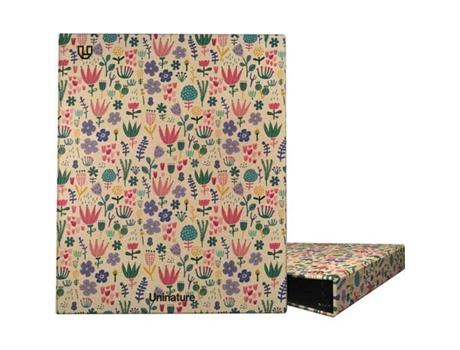 Pasta Com Argolas Unipapel Uninature Holanda Multicolor A4