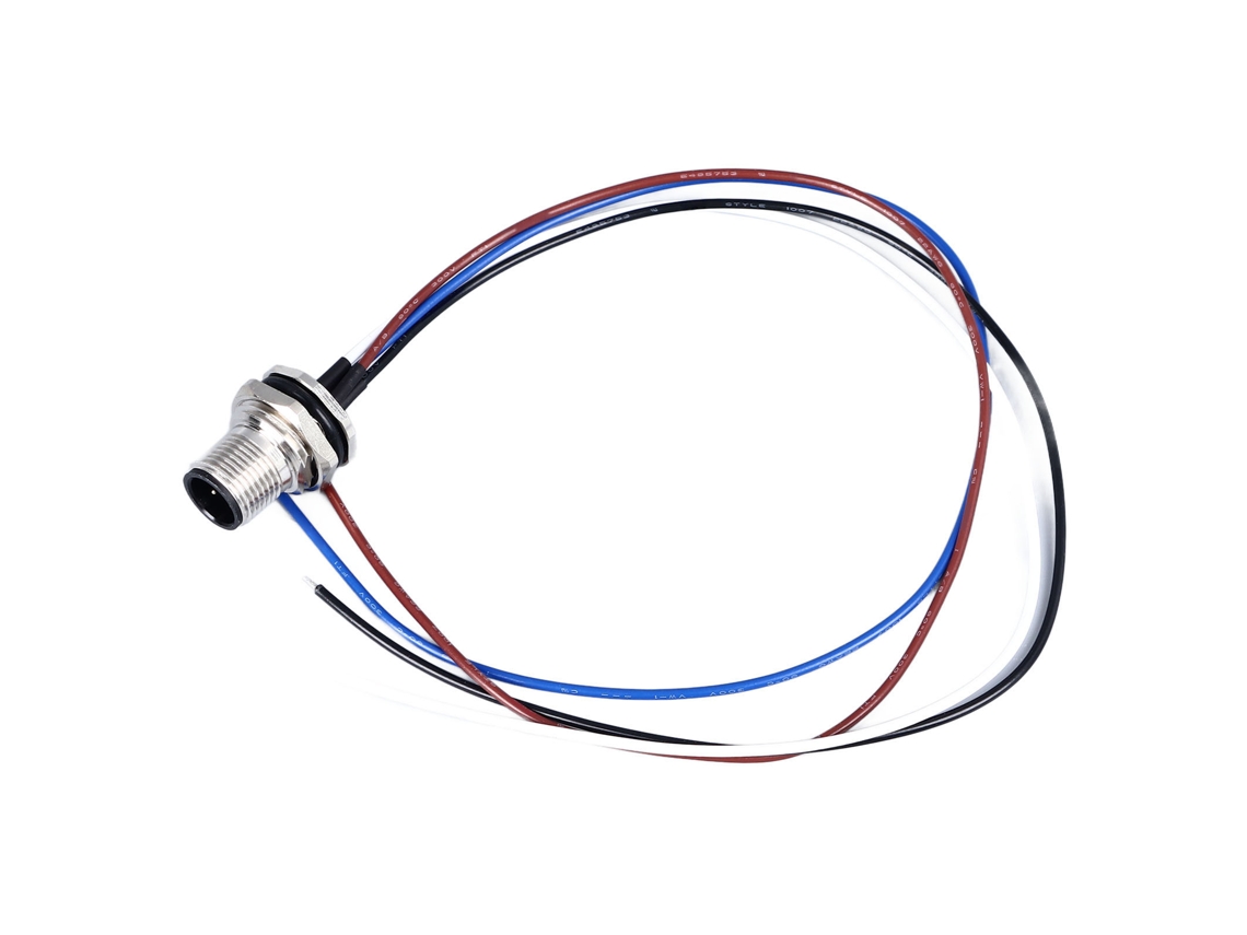 Laxiscreed Conector Fêmea M12 Reto 4 Pinos Com Cola E Rosca M16 Pg9 De Alta Qualidade