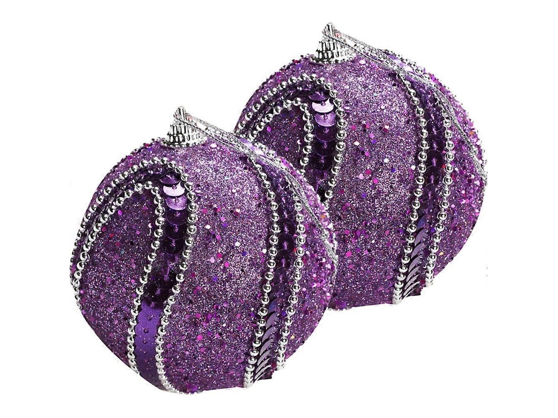 2 Bolas De Isopor Decorativas Para Árvore De Natal