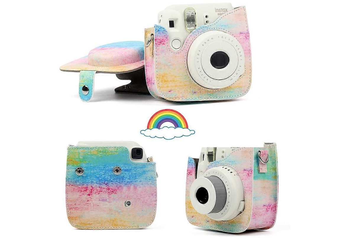 Fujifilm Instax Mini Camera Case Bolsa Capa de Couro Pu com Alça de Ombro para Câmeras de Filme Instantâneo Instax Mini 9 Mini 8 Mini 8+ TAISHENGDA