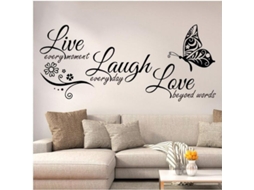 Adesivos de parede inspiradores familiares, decorativos para lar, 58x2 Hmv, PVC ecológico S/MARCA