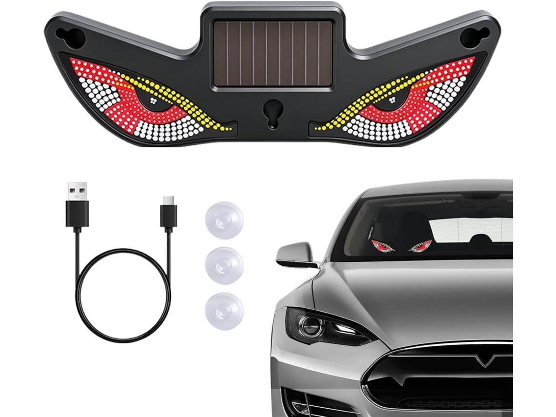 Lâmpada Led Solar Em Formato De Olho Para Decoração Dinâmica Janelas Carros