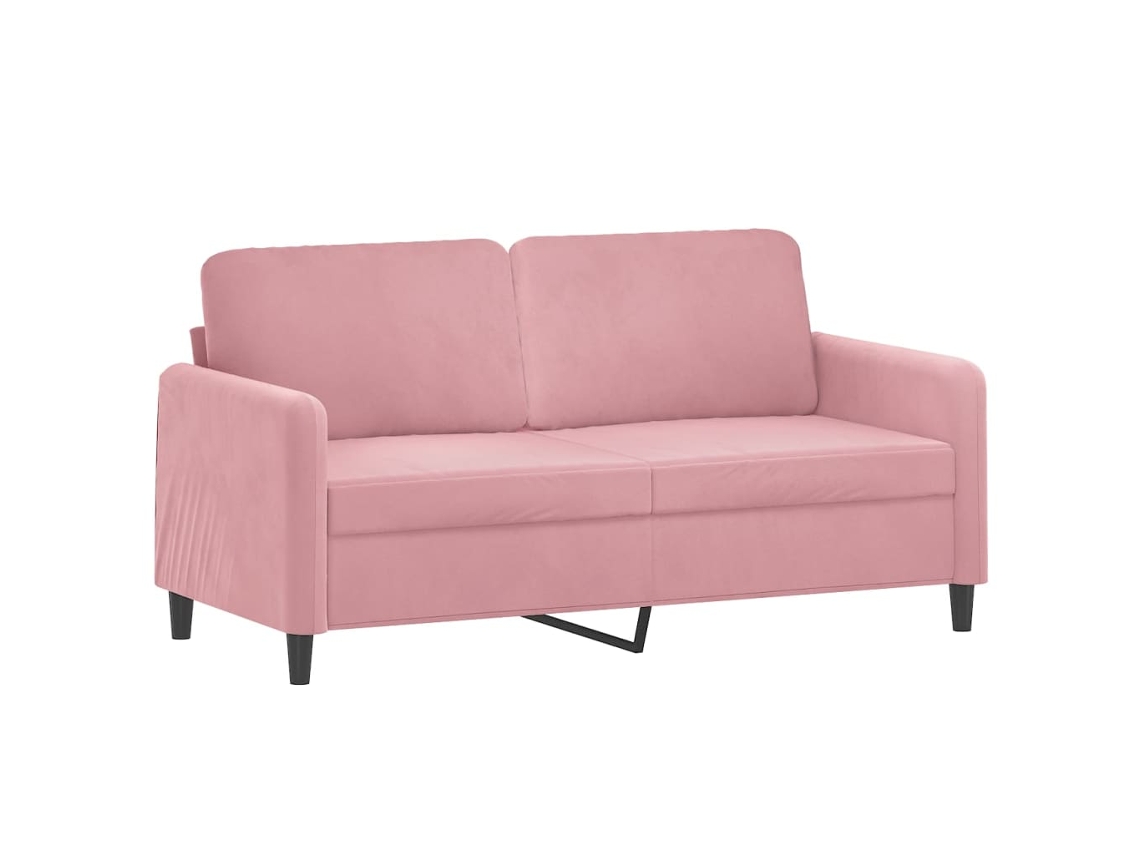 2-seater Sofa, 2-seater Sofas Vidaxl Cor-de-rosa Veludo (n/a)