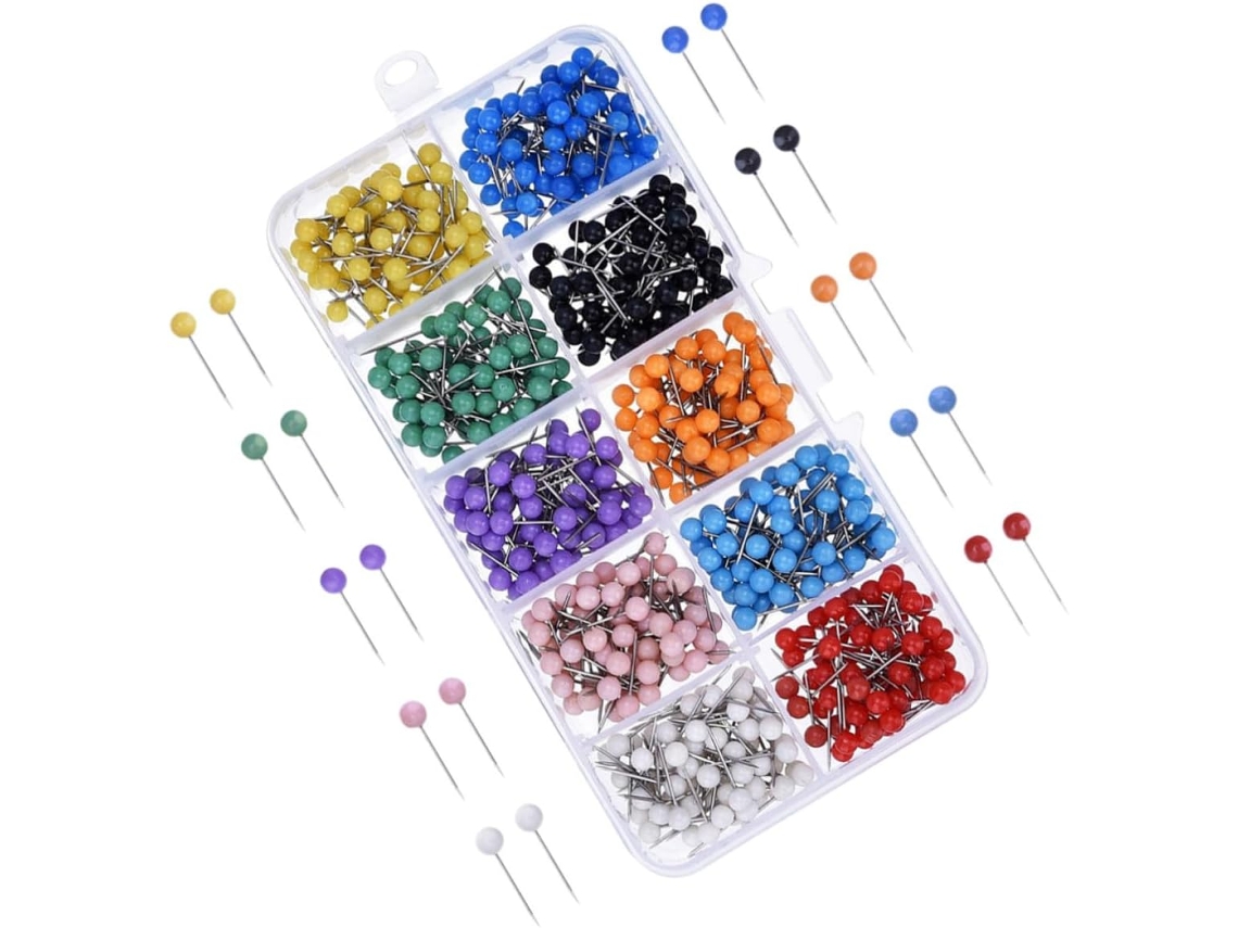 Luxshiny Conjunto de 600 Tachinhas Tradicionais, Multicoloridas, para Avisos e Fixação de Papéis, Luzes e Faceis de