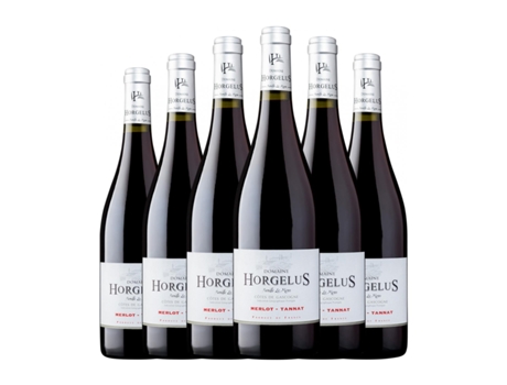 Vinho HORGELUS Merlot Tannat Rouge Vin de Pays Côtes de Gascogne (0.75 L - 6 Unidades)