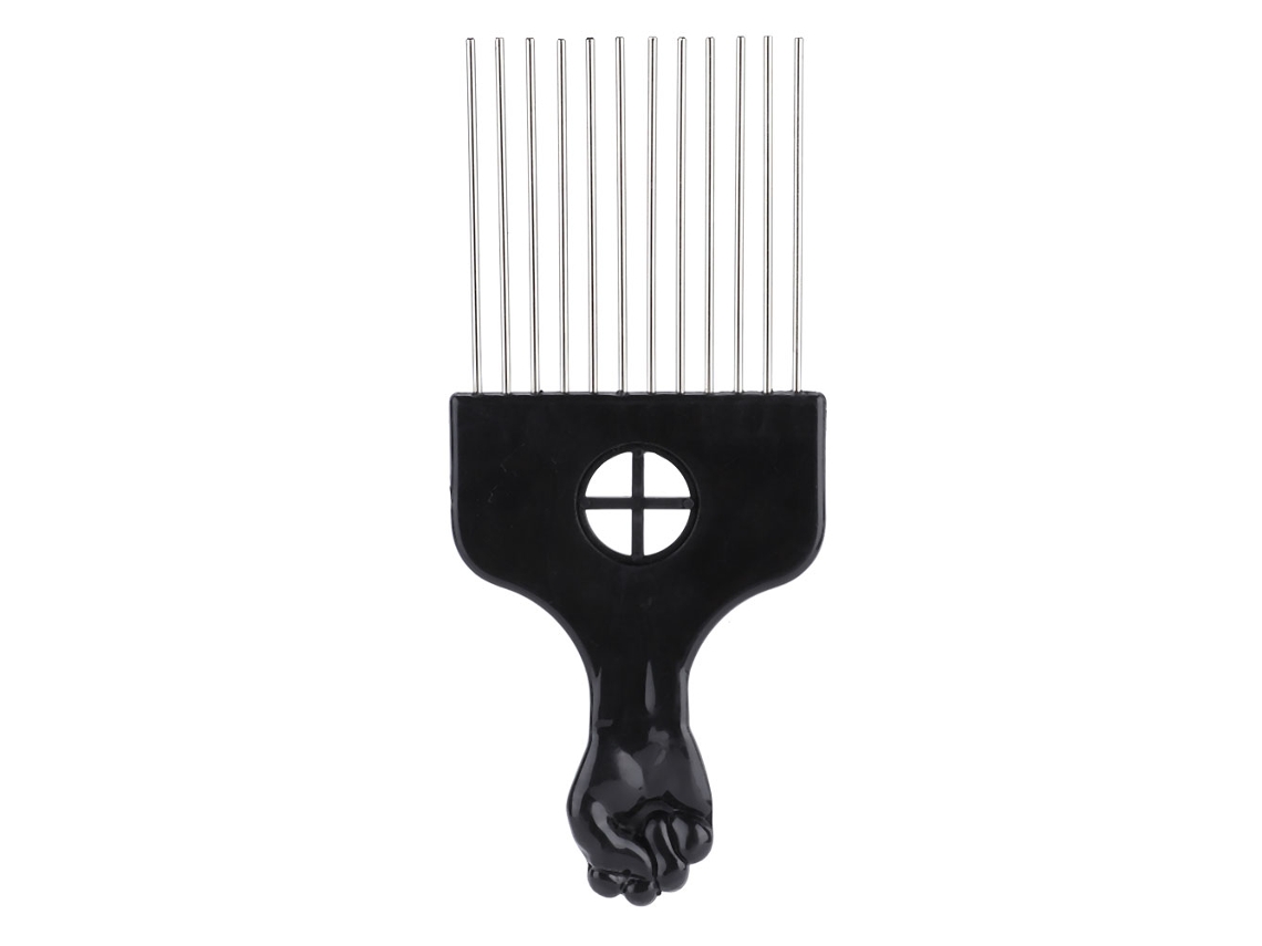 Pente De Cabelo Retro Com Dentes Largos De Liga Leve Portátil Para Penteado Profissional E Uso Diário