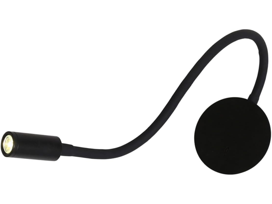 Luminária de Leitura de Parede Robusta e Prática, com Interruptor Preto Flexível e Iluminação Confortável. SFUSHOS