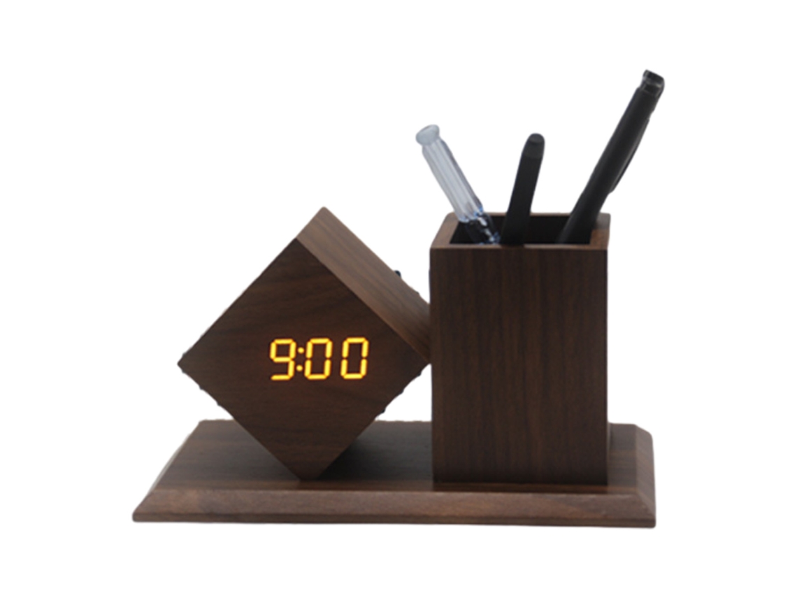 Relógio Digital Led com Display de Temperatura e Calendário Organizador NEVEANCE