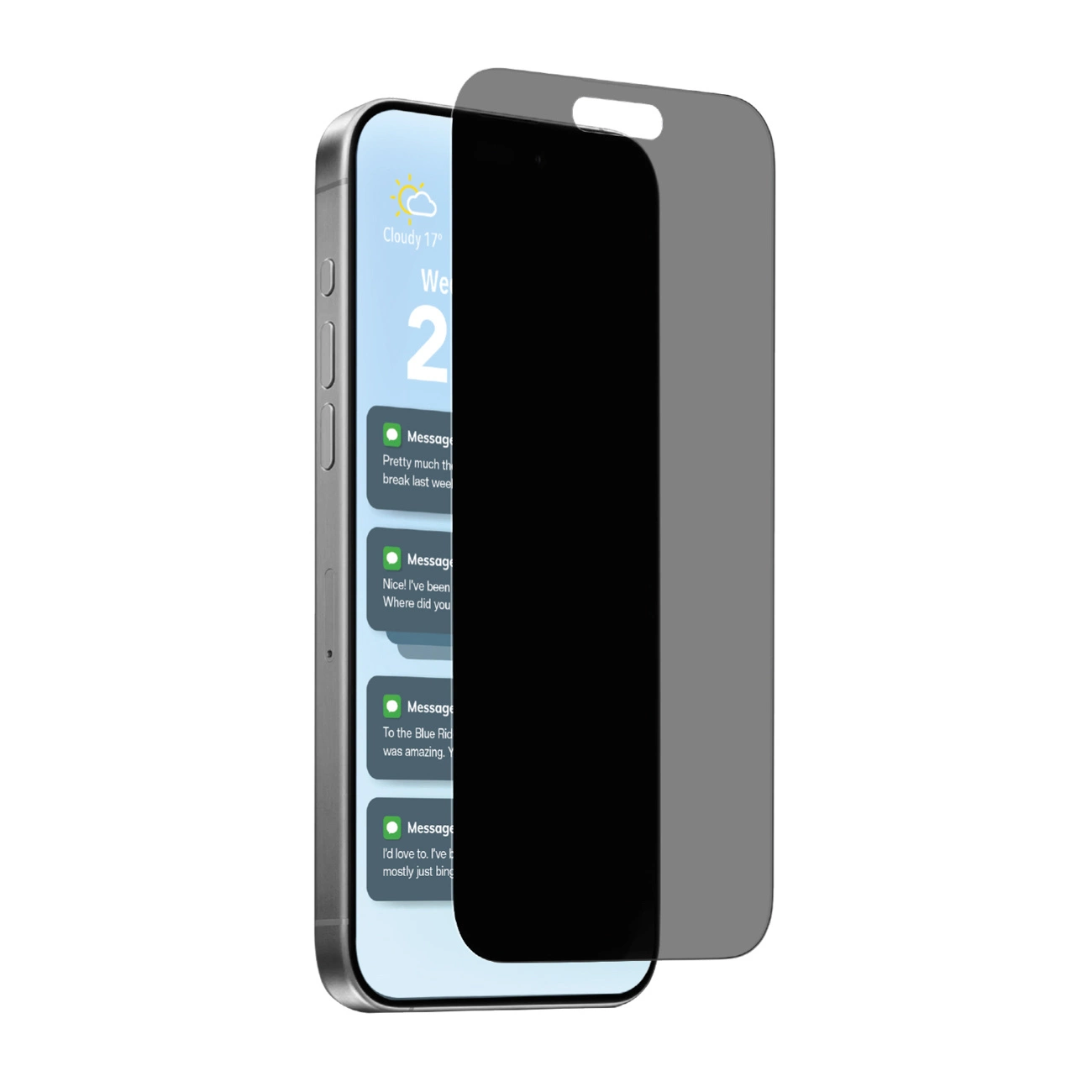 Película De Vidro Temperado Puro Com Privacidade Para Iphone 17, 17 Pro E 16 Com Proteção.
