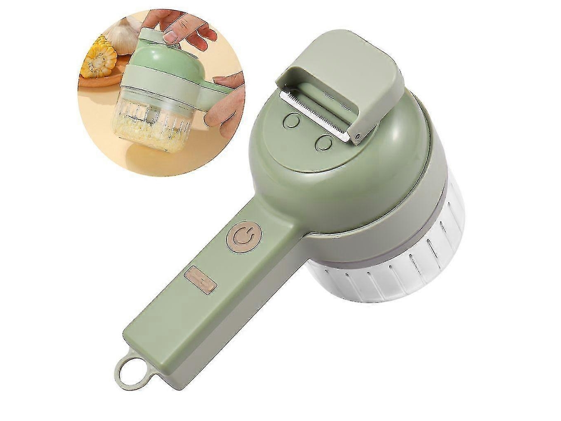 Cortador De Vegetais 4 Em 1, Processador De Alimentos Elétrico Portátil, Alimentado Por Usb, Sem Fio, Presente Aquaforge