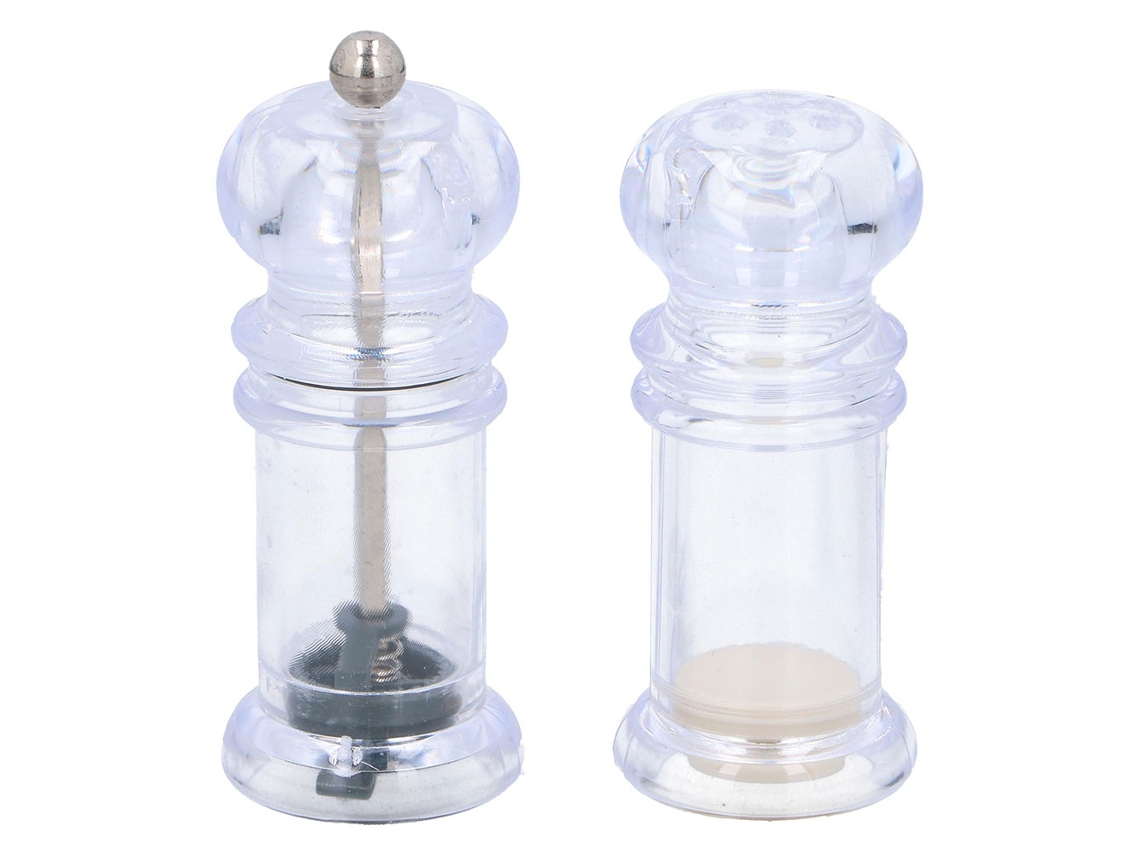 Conjunto com Saleiro e Moedor de Pimenta AQUAFORGE