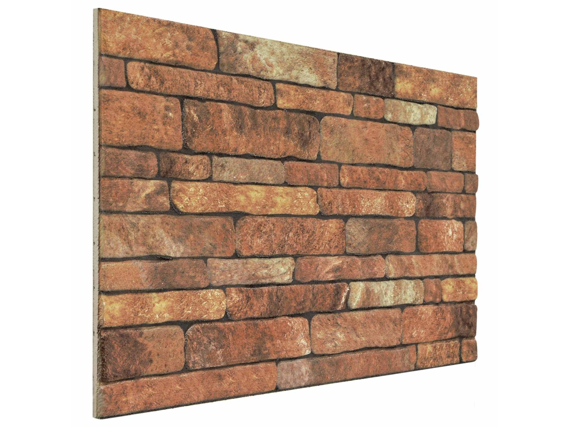 Vidaxl Painéis De Parede 10 Unid. 100 X 50 Cm Marrom E Branco