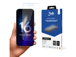 Película Protetora De Vidro Temperado 3mk Flexibleglass Para Iphone 16 Pro.