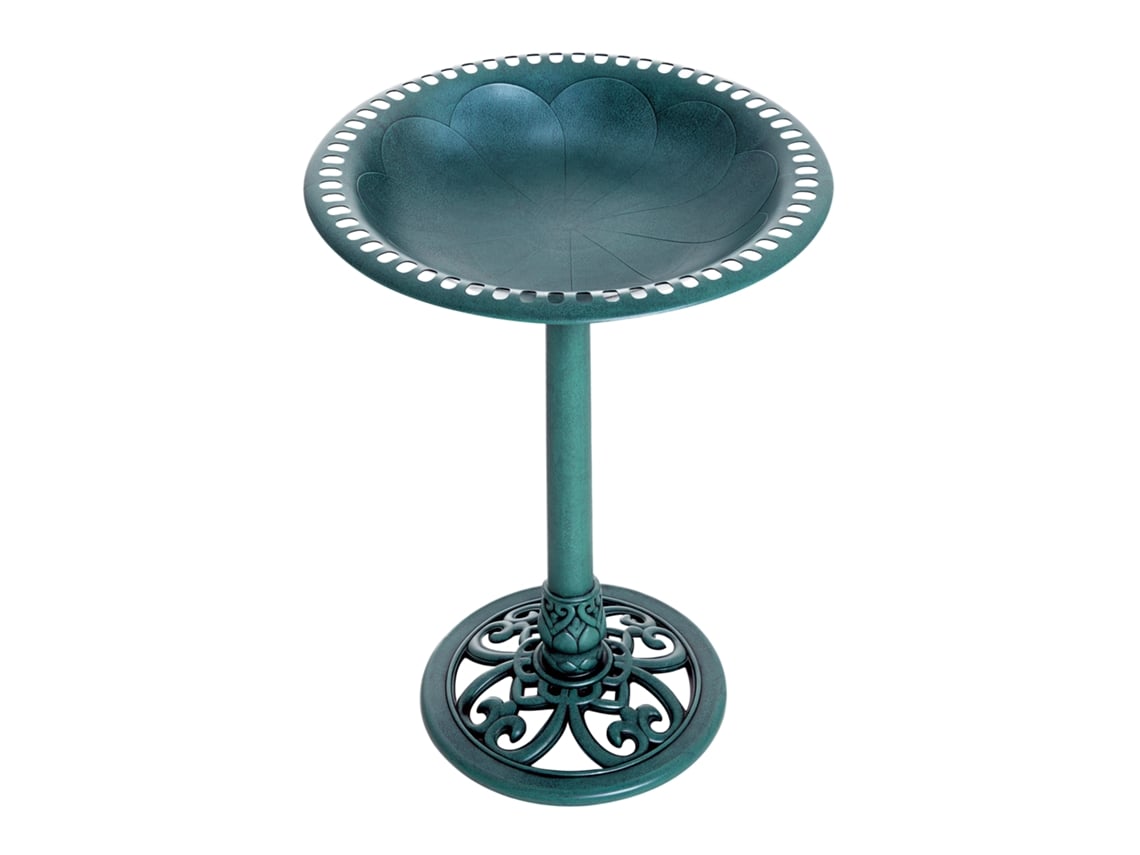 Bird Bath Vintage, 50cm x 50cm x 69,5cm, Verde, Envio Rápido