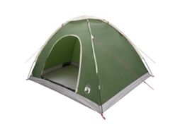 Conjunto 1 Barraca De Camping Vidaxl Verde Poliéster (275 X 215 X 125 Cm)