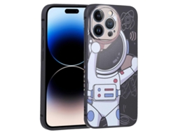 Capa De Celular Com Binóculos Spaceman Para Iphone 14 Pro Max