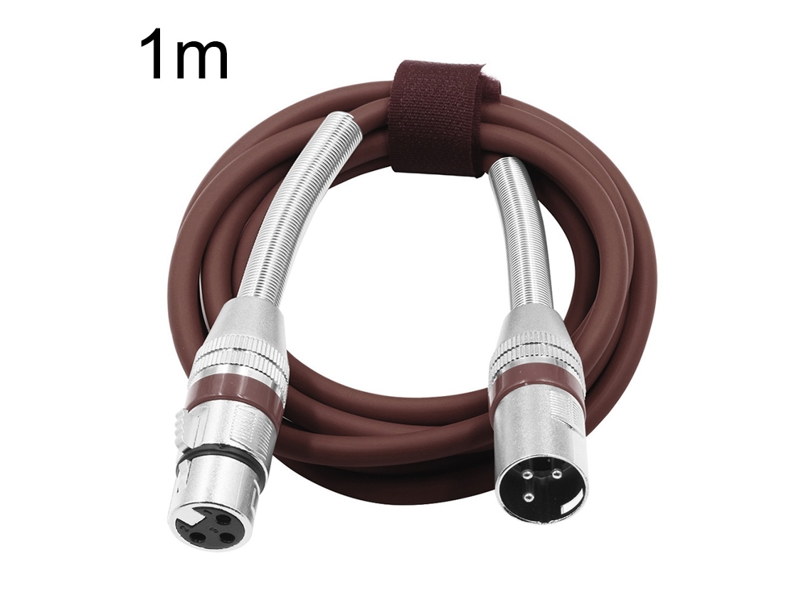 Cabo Lurelia XLR Macho/Fêmea 3 Pinos 1 M, para Microfones, PC e Computador