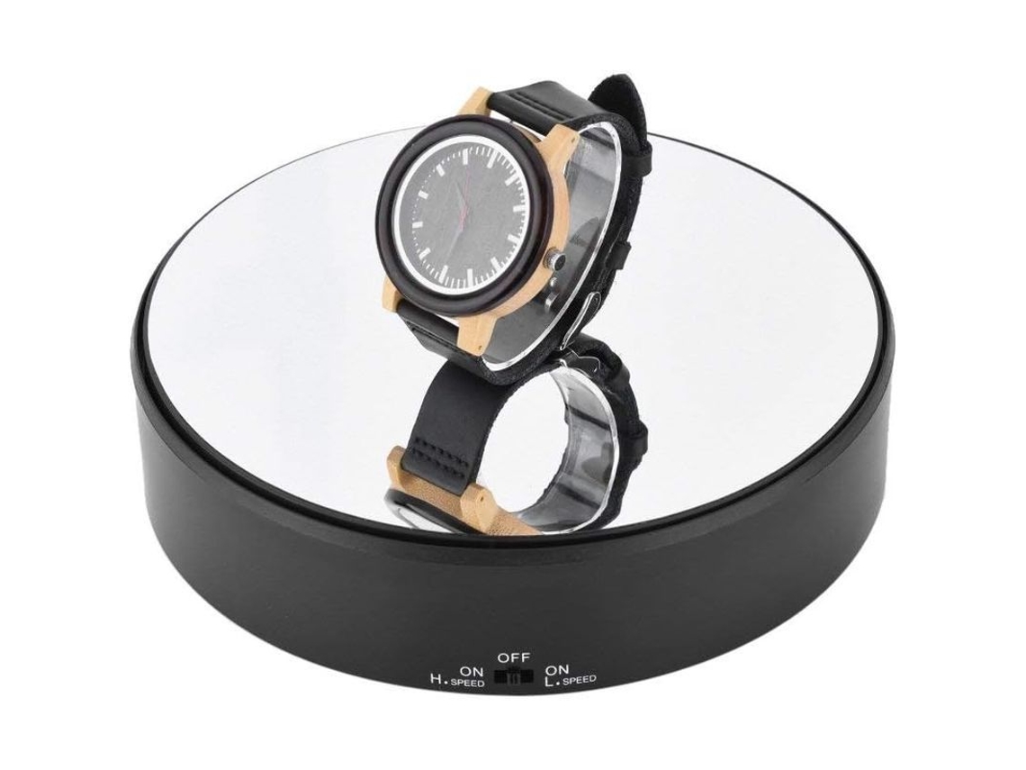 Suporte De Exibição Rotativo Elétrico 360 Graus 18cm Com Suporte De Até 1.5kg Para Bijuterias E Cosméticos