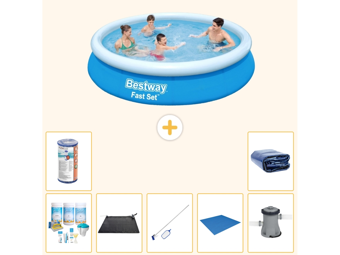 Bestway Piscina Bestway Fast Set Redonda - 244x61 Cm - 8-peças S21363