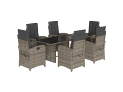 Garden Dining Set, Garden Dining Sets Vidaxl Cinzeto Rattan / Vime (n/a)