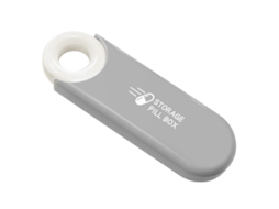 Mini Porta, Comprimidos Portátil, Organizador De Vitaminas Com Três Compartimentos, Porta, Comprimidos De Viagem À Prova Poeira Com Tampa