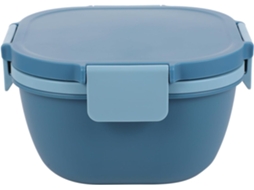 Marmita Plástica Kichouse Com 2 Compartimentos, Própria Para Micro Ondas, Ideal Para Uso Escolar Ou Familiar, Portátil E