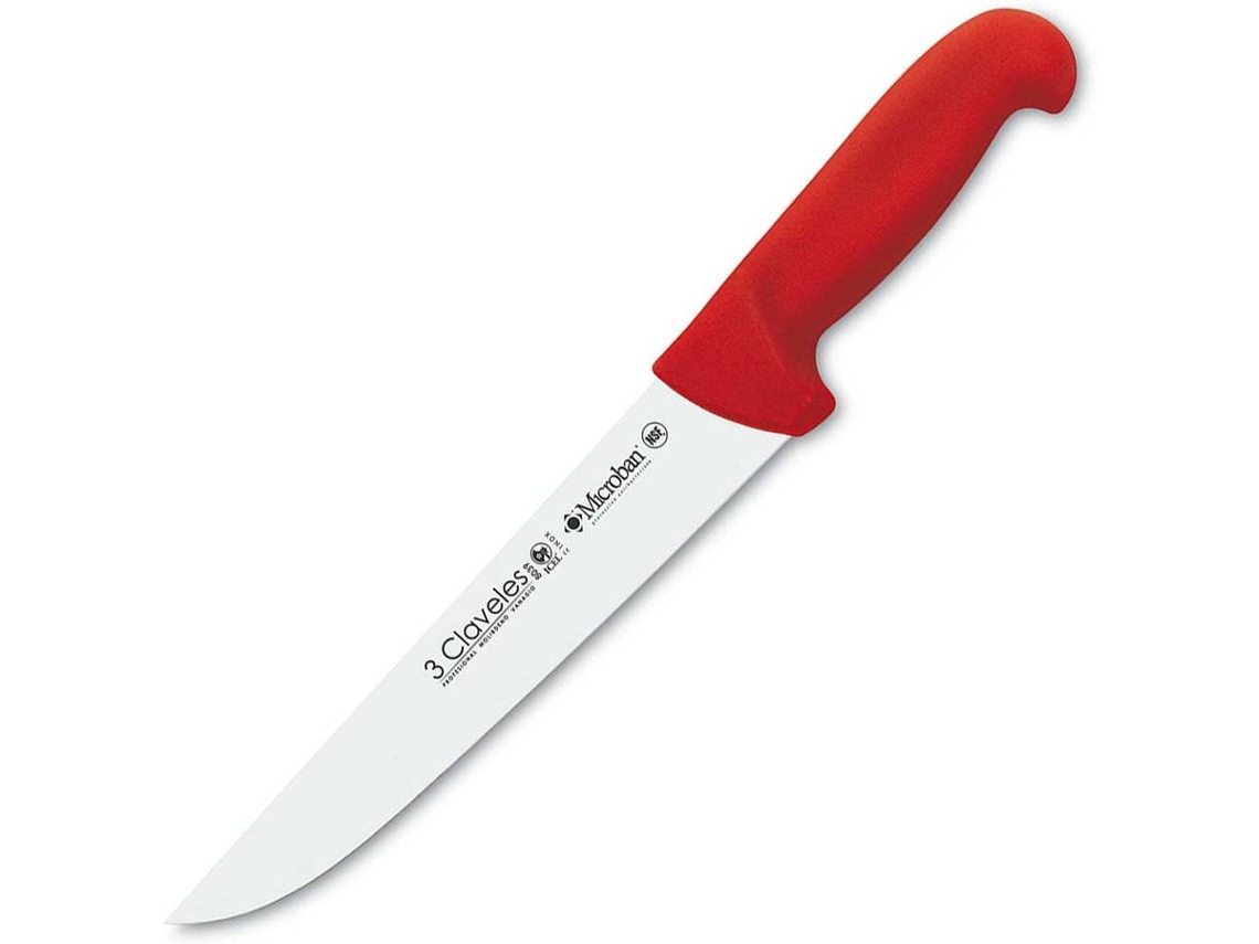 Faca de Cozinha 3 CLAVELES (Vermelho - Aço Inox - 26 cm - 10.5'')